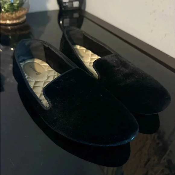 Black Velvet Birdies The Starling Loafers Womens sIZE 8 - Picture 1 of 3
